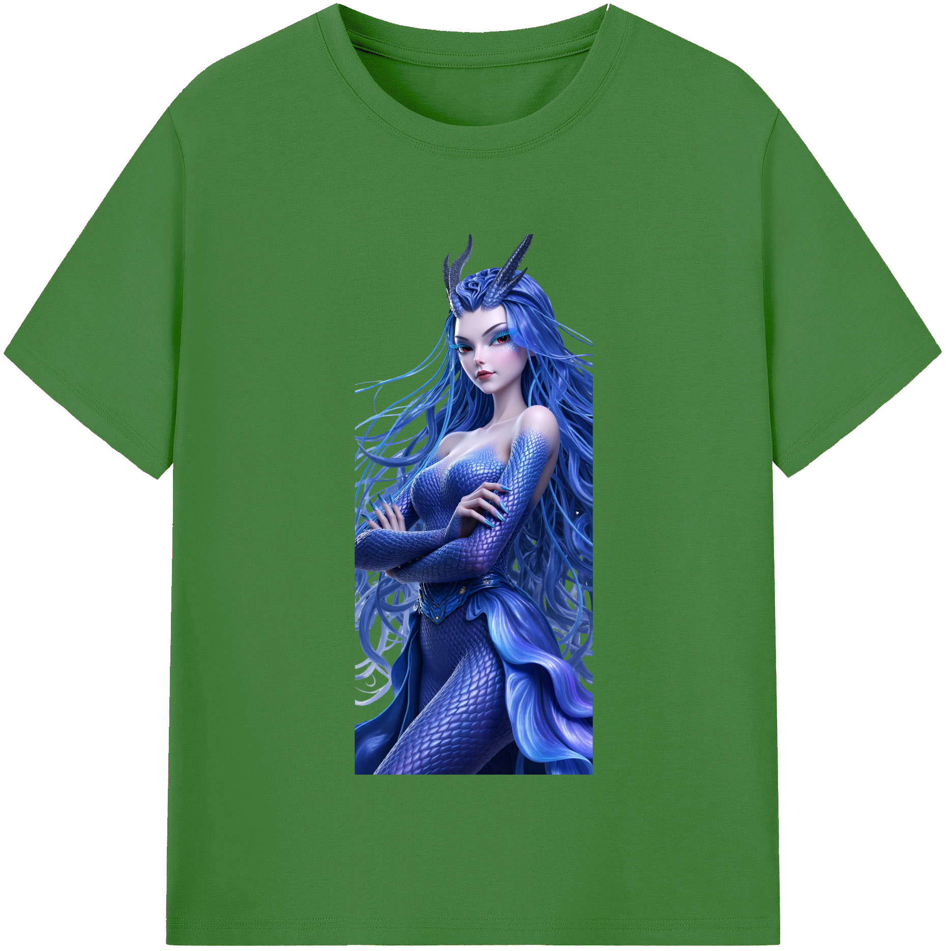 （画像用） Ne Zha 2 ナタ 魔童の大暴れ レディースカジュアルプリントTシャツ（綿100％）